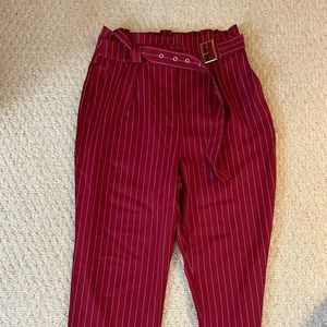 Red Striped Pants